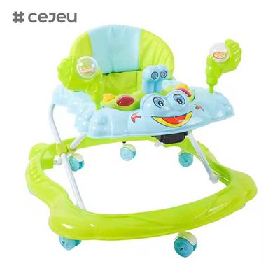 CJ-BLM-903 2022 Smart Light Musical Baby Walker Chair Kind Plastikaktivität Speisen und Füttern Walker mit Rollen Sitz und Spielzeug