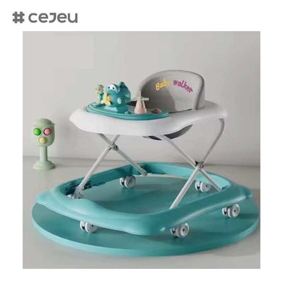 CJ-BDW-101 Klappbare Babywalker mit Stummrädern Kunststoffmusik Zeichentrickfilm Babywalker mit Musik/Wirbelrädern Babywalker für China