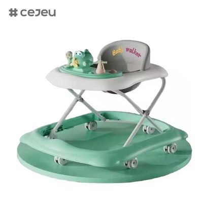 CJ-BDW-101 Klappbare Babywalker mit Stummrädern Kunststoffmusik Zeichentrickfilm Babywalker mit Musik/Wirbelrädern Babywalker für China