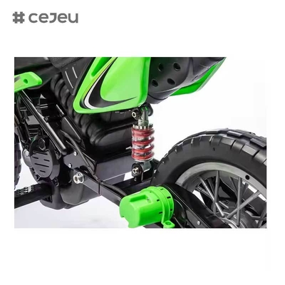 CJ-XB-8015 12V Batteriebetriebenes Motorrad Elektro-Dirtbike für Kinder im Alter von 3-8 Jahren mit Stützrädern, Hupe & Startgeräusch, zertifiziert nach EN71