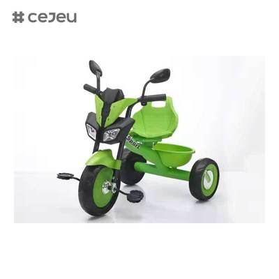 CJ-BMQ-6288 Kinder-Dreirad mit Pedalen, stilvolles Frontdesign, ausgestattet mit Musik und Lichtern, neues Modell Kinderdreirad