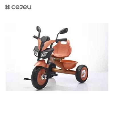 CJ-BMQ-6288 Kinder-Dreirad mit Pedalen, stilvolles Frontdesign, ausgestattet mit Musik und Lichtern, neues Modell Kinderdreirad