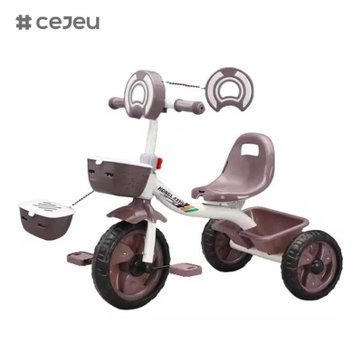 CJ-HLZ-791 Kinderpedal Dreirad Stylische Frontgestaltung Ausgestattet mit Musik und Licht Neues Modell Kinder Dreirad