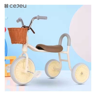 CJ-BY-02 Heißes Kinderdreirad Fahrrad Kinderdreirad Kinderwagen Anti-Überschlag-Pedal mit Schüttelpedal Dreirad