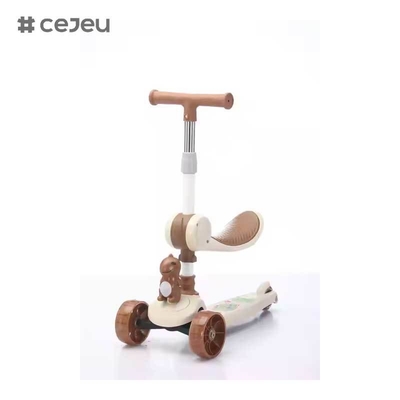 CJ-YCJ-LKB-801 4-in-1 Kinderdreirad Pedal Fahrzeuge für 1-4 Jährige Schieben Rutschen Fahren Spielzeug Laufrad Baby Walker Kinderwagen