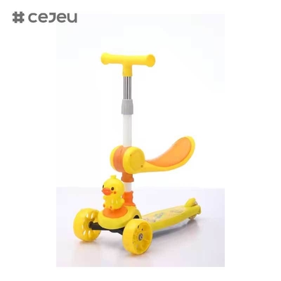 CJ-YCJ-LKB-801 4-in-1 Kinderdreirad Pedal Fahrzeuge für 1-4 Jährige Schieben Rutschen Fahren Spielzeug Laufrad Baby Walker Kinderwagen