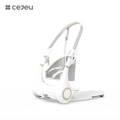 CJ-LL-MY-08 4 in 1 Multifunktionaler Baby-Schaukel Elektrischer Schaukelstuhl Höhenanpassung Baby-Hochstuhl Neues Design Luxus Multifunktionaler 4 in 1 Klappbarer Baby-Fütterstuhl Hoher Stuhl Baby-Fütterung Rattan Kinder