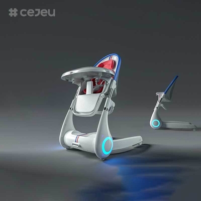 CJ-LL-MY-08 4 in 1 Multifunktionaler Baby-Schaukel Elektrischer Schaukelstuhl Höhenanpassung Baby-Hochstuhl Neues Design Luxus Multifunktionaler 4 in 1 Klappbarer Baby-Fütterstuhl Hoher Stuhl Baby-Fütterung Rattan Kinder
