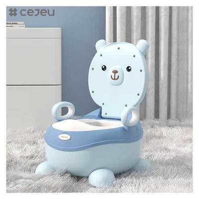 CJ-BH-105 OEM Cartoon Penguin Portable Children Training Baby Potty Toilet Soft Kids Seat Toilet Travel Outdoor Urinals