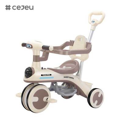 CJ-YT-528 Großhandel Neues Langlebiges Kinderdreirad Fahrräder Baby-Stroller Schubgriff Sonnenschirm Kleinkind Reiten Spielzeug Kinderträger Innenraum