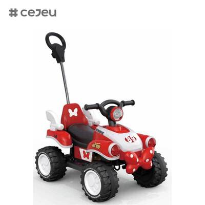 CJ-FLBB-712 2 bis 4 Jahre Baby-Kind Fahrt auf Push-Pedal-Auto mit Schiebe-Batterie angetrieben Musik für Kinder