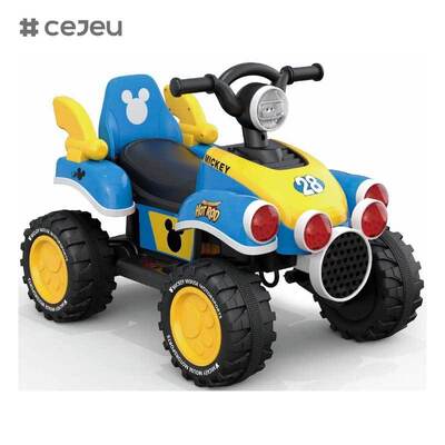 CJ-FLBB-712 2 bis 4 Jahre Baby-Kind Fahrt auf Push-Pedal-Auto mit Schiebe-Batterie angetrieben Musik für Kinder