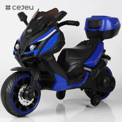 CJ-XL-1988 Unisex 3-Rad Elektrisches Motorrad Batteriebetrieben Kleine Kunststoffräder Fahrspielzeug Kinder 3-8 Jahre Neuestes Modell Beliebt