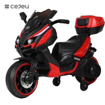 CJ-XL-1988 Unisex 3-Rad Elektrisches Motorrad Batteriebetrieben Kleine Kunststoffräder Fahrspielzeug Kinder 3-8 Jahre Neuestes Modell Beliebt