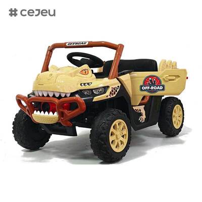 CJ-JDY-GTS3366 Kinder-Elektroauto mit Fernbedienung, 2-4 Jahre, batteriebetrieben, 12V, MP3, Kunststoff, leicht, mehrere Spielmodi