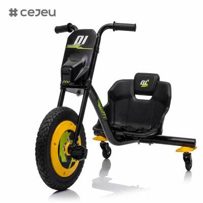 CJ-AHL027 Kunststoffsitze 2-7 Jahre batteriebetriebenes Pedal-Drift-Fahrzeug für draußen, Hinterräder & Drehung