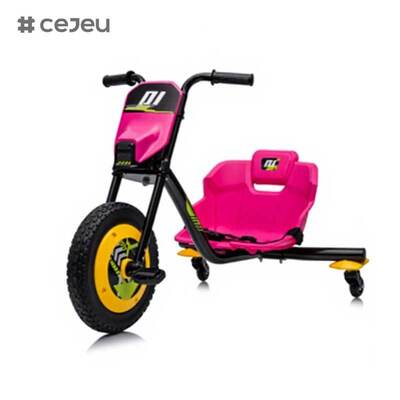 CJ-AHL027 Kunststoffsitze 2-7 Jahre batteriebetriebenes Pedal-Drift-Fahrzeug für draußen, Hinterräder & Drehung