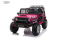 Elektrischer EN71 rosa batteriebetriebener Jeep 3.6KM/HR mit Schirm MP4