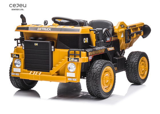 Gelbe Kinder 2.4G RC fahren auf Toy Truck Dump Battery Operated-Fahrt auf LKWs 12V10AH