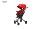 PU-Rad-Baby-Kinderwagen-einziehbare Überdachung für Baby-Kleinkind-Rot